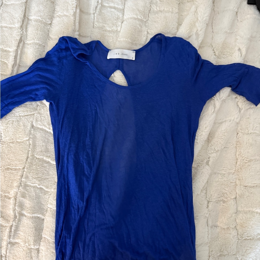 A.O.C. Blue Long Sleeve Top